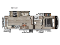 Durango Half-Ton D240RKD Floorplan Image