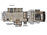 Durango Half-Ton D256RKT Floorplan Image