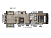 Durango Half-Ton D290RLT Floorplan Image