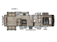 Durango Half-Ton D290RLT Floorplan