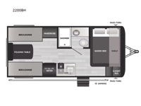 Springdale Classic Mini 2200BH Floorplan Image