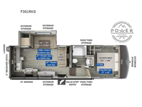 Flagstaff Classic F301RKS Floorplan Image