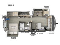 Flagstaff Classic 826BHS Floorplan Image