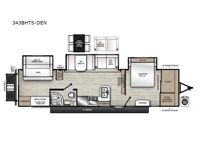 Catalina Legacy Edition 343BHTS-DEN Floorplan Image