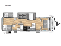 Shadow Cruiser 330BHS Floorplan Image