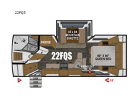 Timber Ridge Mountain Series 22FQS Floorplan Image