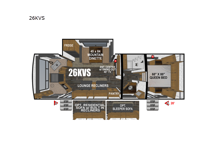 Timber Ridge Mountain Series 26KVS Floorplan Image