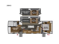 Timber Ridge Mountain Series 28BKS Floorplan Image