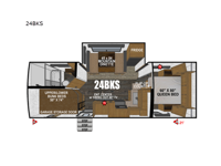 Timber Ridge Titanium Series 24BKS Floorplan Image