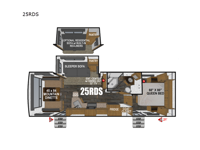 Timber Ridge Titanium Series 25RDS Floorplan Image