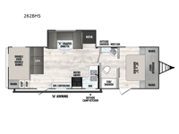 Clipper 6K Series 262BHS Floorplan Image