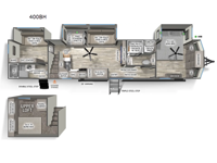 Sierra Destination Trailers 400BH Floorplan Image