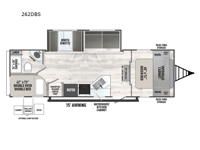 Clipper 6K Series 262DBS Floorplan Image