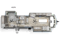 Sierra Destination Trailers 402FK Floorplan Image