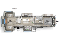 Sierra Destination Trailers 403RD Floorplan Image