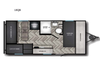 Zinger Lite 18QB Floorplan Image