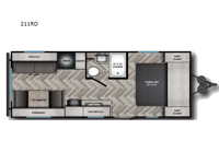 Zinger Lite 211RD Floorplan Image