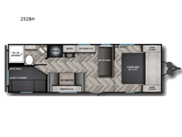 Zinger Lite 252BH Floorplan Image