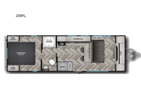 Zinger Lite 259FL Floorplan Image