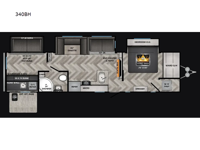 Zinger 340BH Floorplan Image