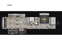 Zinger 340RE Floorplan Image