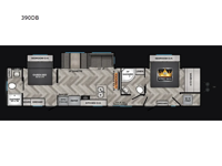 Zinger 390DB Floorplan Image