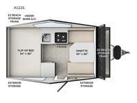 Rockwood Hard Side Series A122S Floorplan Image