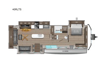 Jay Flight Bungalow 40RLTS Floorplan Image