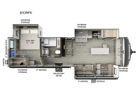 Rockwood Signature 8339FK Floorplan