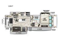 Sabre 32BHT Floorplan Image