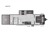 Hideout 26PATIO Floorplan Image