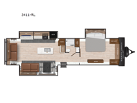 North Trail 3411-RL Floorplan Image