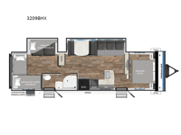 Prowler Lynx 3209BHX Floorplan Image