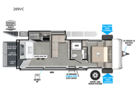 Wildwood FSX 269VC Floorplan Image