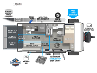 Wildwood FSX 175RTK Floorplan Image