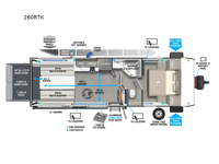 Wildwood FSX 260RTK Floorplan Image