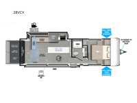 Wildwood FSX 28VCX Floorplan Image