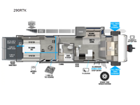 Wildwood FSX 290RTK Floorplan Image