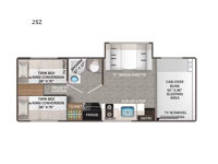 Four Winds ESpec Essential 25Z Floorplan Image