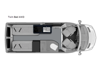 Turismo-ion Twin Bed AWD Floorplan Image