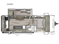 Kodiak Ultra-Lite 241BHSL Floorplan Image