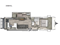 Kodiak 308BHSL Floorplan Image