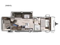 Kodiak Ultra-Lite 296BHSL Floorplan Image