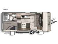 Colorado 19BHC Floorplan Image