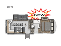 Arctic Fox Rapid 255MRE Floorplan Image