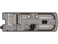 Catalina - 25 FT Versatile Rear Bench Floorplan Image