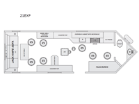 Glacier Ice House 21EXP Floorplan Image