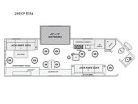 Glacier Ice House 24EXP Elite Floorplan Image
