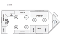 Glacier Ice House 16RKLE Floorplan Image
