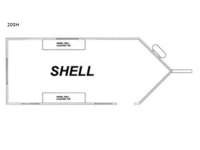 Glacier Ice House 20SH Floorplan Image